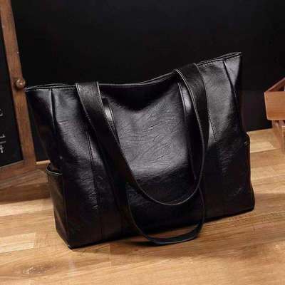 Large Tote Bag for Women 2025 New Korean Style Big Capacity Versatile Tote Handbag Soft PU Leather Shoulder Bag with LOGO