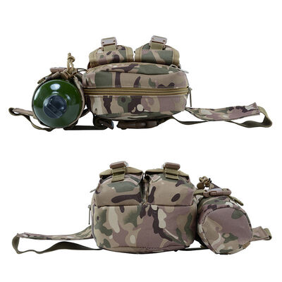 Wholesale Canvas Camo Fishing Multi-Functional Water Bottle Pouch Construction Site Work Sports Outdoor Tactical Men's Waist Bag