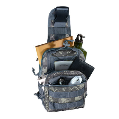 Wholesale Hotsale Camo Oxford Fabric Shoulder Chest Bags for Men Outdoor Hiking Chest Pouch with Premium Aesthetic LOGO