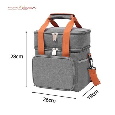 Customizable Double-Layer Insulated Bag Oxford Portable Bags Large Capacity Picnic Lunch Box Bag Wholesale with LOGO