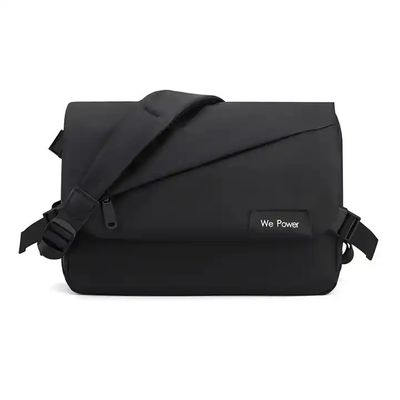 Mens Black Laptop Shoulder Messenger Bag Large Washable Sling Cross Shoulder Side Bag
