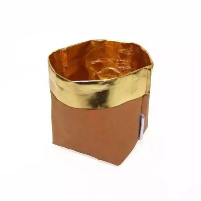 0.55mm Washble Kraft Paper Storage Bags Light Reusable Paper Bag Seedling Pots