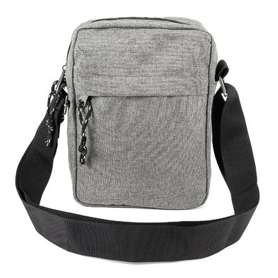 Black Grey Messenger Crossbody Bag Polyester Canvas Crossbody Shoulder Side Bags For Men