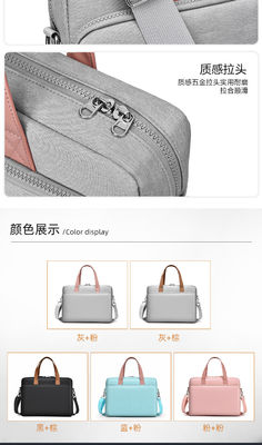 Quilted Polyester Messenger Laptop Bag 14 15.6 16 Inch For Macbook