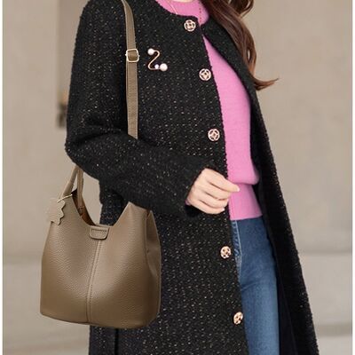 2026 French-Style Handbag Premium PU Leather Women's Small Handbag New Arrival Versatile Tote Soft Fashionable Waterproof Bags