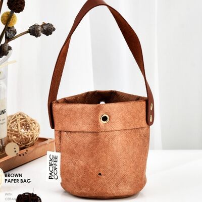 Manufacturer's Nordic-Style Textured Pre-Washed DuPont Paper Tote Bags Water-ResistantTear-Proof Waterproof Tyvek Paper Handheld Bags