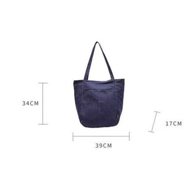 New Style Shoulder Tote Bag Denim Made 2026 College Student Class Tote Bag Underarm Large Capacity Bag Women's Commuting Use