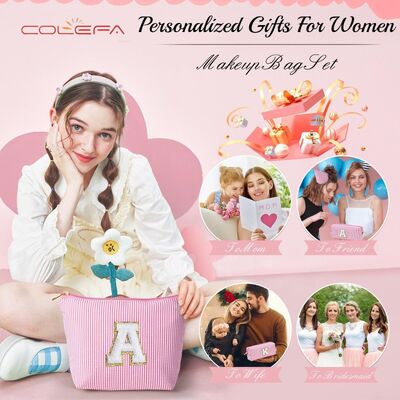 Oxford Made Custom Set Alphabet Makeup Bag Travel Personalized Combination Large Capacity Cute Travel Tote Organizer