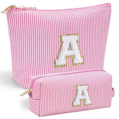 Oxford Made Custom Set Alphabet Makeup Bag Travel Personalized Combination Large Capacity Cute Travel Tote Organizer