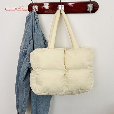 Nylon Cotton-Filled Down Shoulder Bag Niche 2026 New Arrival Fall/Winter Large Capacity Pillow Bag Commuting Underarm Tote Bag