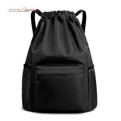 Custom 600D Oxford Best-Selling Drawstring Backpack Waterproof Foldable Portable Sports Outdoor Mini Backpack Daily Storage Bags