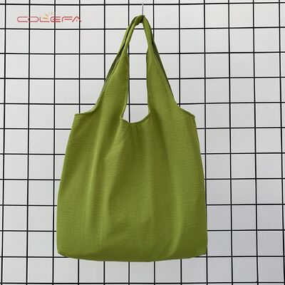 Blank Canvas Tote Bag with Custom Logo Printing Colored Canvas Tote Bag Single-Shoulder Shopping Bag Eco-Friendly Wholesale