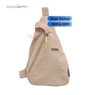 Nylon Triangle-Shaped Chest Waist Bag Fashion Sports 2026 Lightweight Women's Bag New Korean Style Single-Strap Crossbody Bag