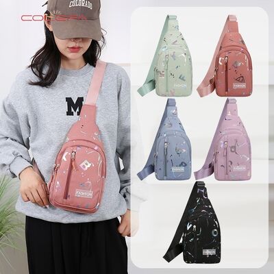 Oxford New Arrival Women's Crossbody Chest Bag Trendy Fashion Letter Print Versatile Shoulder Bag Large Capacity Outdoor Commuting Bag