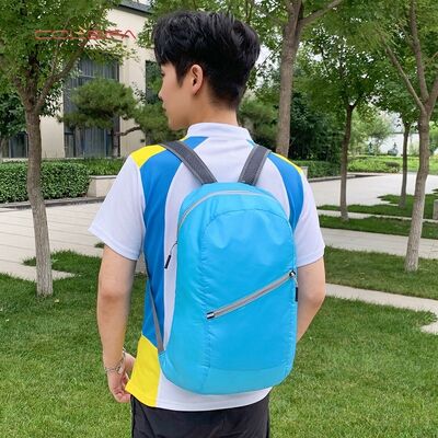 New Outdoor Foldable Skin Nylon Made Bag Super Lightweight Portable Backpack Travel Unisex Sports Storage Backpack with LOGO