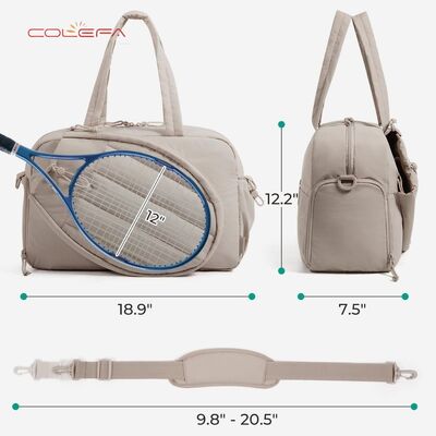 Nylon Carry-On Racket Bag Factory 2026 Best Seller Waterproof Badminton Tennis Racket Bag Pickleball Carry-On Tote Bag with LOGO