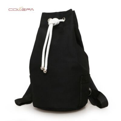 New Thickened Canvas Drawstring Backpack Large Capacity Bucket Bag for Sports Fitness and Cycling Direct from Manufacturer