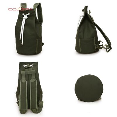 New Thickened Canvas Drawstring Backpack Large Capacity Bucket Bag for Sports Fitness and Cycling Direct from Manufacturer