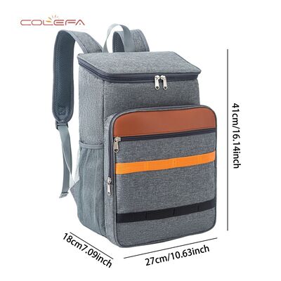 Custom Logo Insulated Backpack Large Capacity Outdoor Picnic Bag Oxford Cloth Waterproof Freshness-Preserving Cooler Backpack