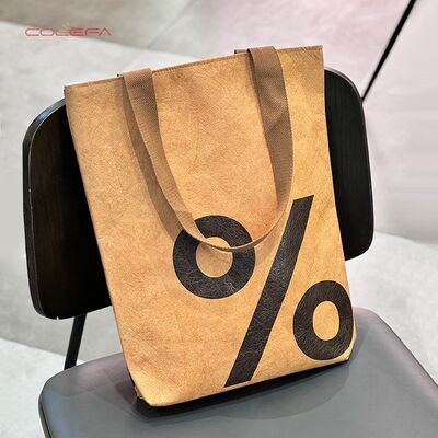 Factory Direct DuPont Paper Waterproof Tote Bag Retro Artsy Shoulder Bag Versatile Tyvek Paper Handbag Custom Logo Available