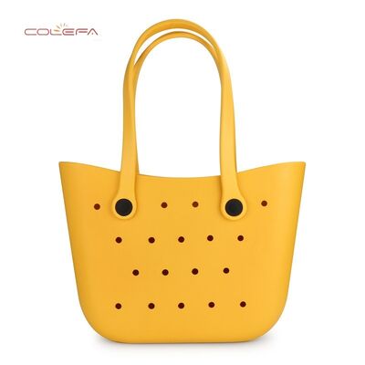 Colefa Hot-selling Multi-color Bag New Perforated EVA Tote Bag Foreign Bestseller In-Stock Handheld Beach Tote Bag Wholesales