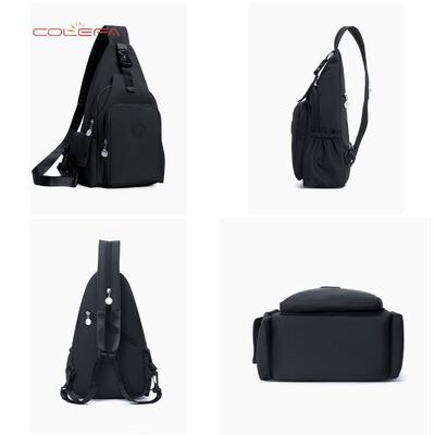 New Arrival In-Stock Outdoor Shoulder Bag Casual Large Capacity Oxford Fabric Crossbody Chest Bags Lightweight Dual-back Backpack