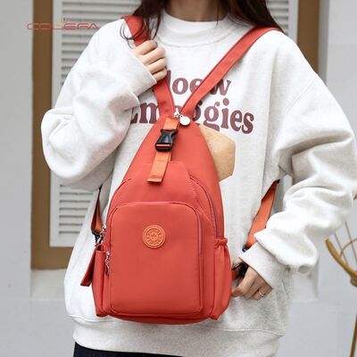 New Arrival In-Stock Outdoor Shoulder Bag Casual Large Capacity Oxford Fabric Crossbody Chest Bags Lightweight Dual-back Backpack