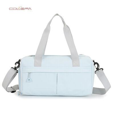 New Yoga Fitness Bag Nylon Waterproof Fabric Wet/Dry Separation Design Large Capacity Sports Training Bag Casual Short Trip Bag