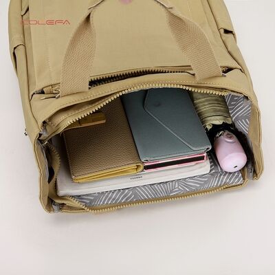 Nylon Fabric Waterproof Backpack for Women Large Capacity 16-inch Laptop Backpack with Customizable Logo Travel & School Bag