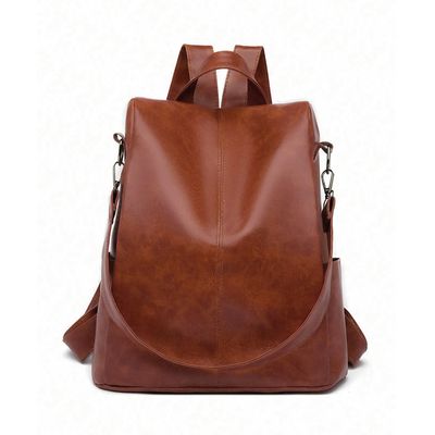 Women's Fashionable Backpack Stylish and Versatile High-Quality Anti-Theft PU Leather Bag with Large Capacity Wholesale