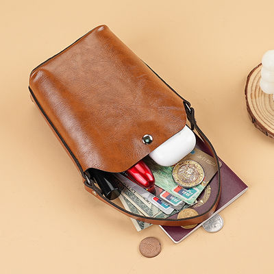 Retro Versatile Soft Leather Exquisite Cute Coin Purse Card Holder Women's Vegetable-Tanned Cowhide Mini Bucket Wallet