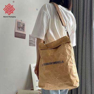 Customizable DuPont Paper Bags Washable Tear-Resistant Crossbody Vintage Bags Waterproof Eco-Friendly Material Tyvek Bags