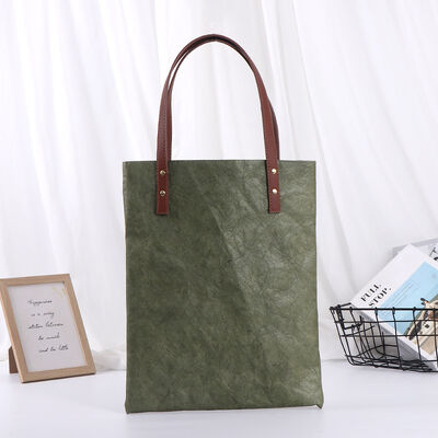 Tyvek Washable Paper Bags DuPont Customizable Logo Printing Wholesale Handle Shopping Bags Eco-Friendly Material Paper